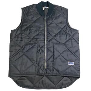 Big Smith Black Quilted Work Vest Men's Medium Regular Chest 38-40
